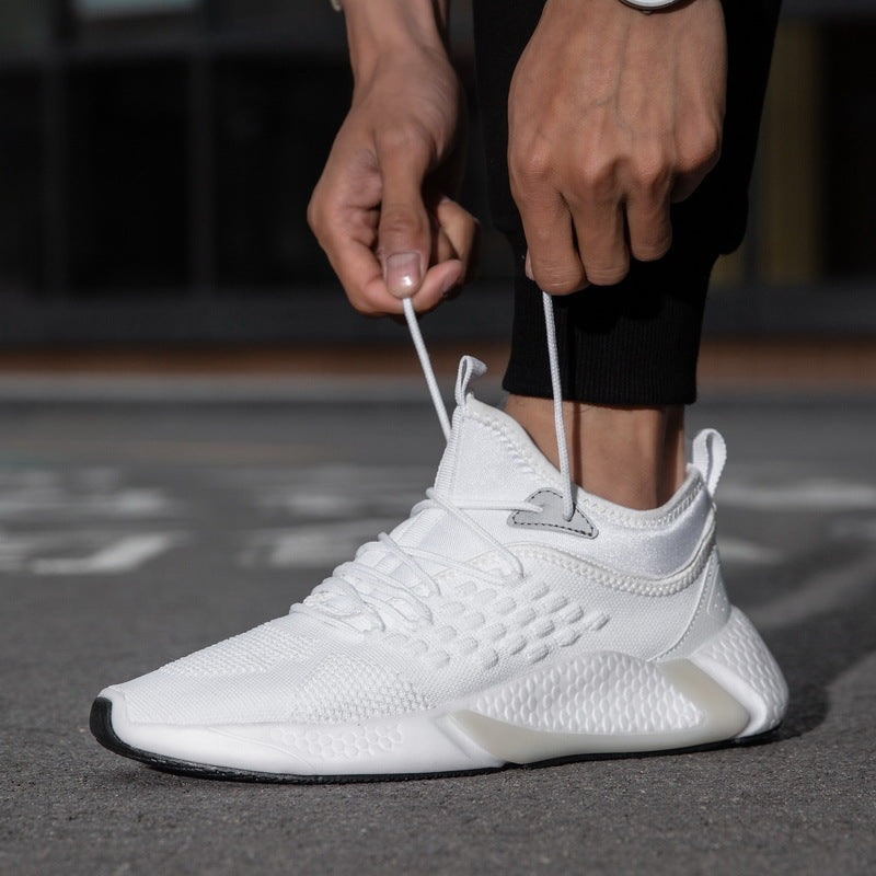 Flying Woven Breathable Men's Casual Sports Shoes Product Information: Suitable season:Summer, spring, autumn Applicable gender: Male Pattern: Stripe Upper material: Flying weave Sole material: Rubber Applicable sports: General Heel height: Flat heel Sole