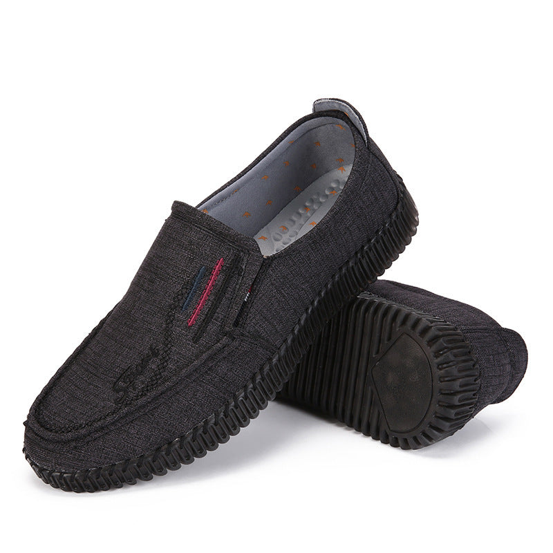 Men's Shoes Cloth Shoes Tendon Soft Sole Casual Breathable Shoes Product information Upper material: cloth Style: Casual Applicable gender: male Heel height: flat heel Pattern: plain Sole material: beef tendon Inside material: cloth Upper height: low to h
