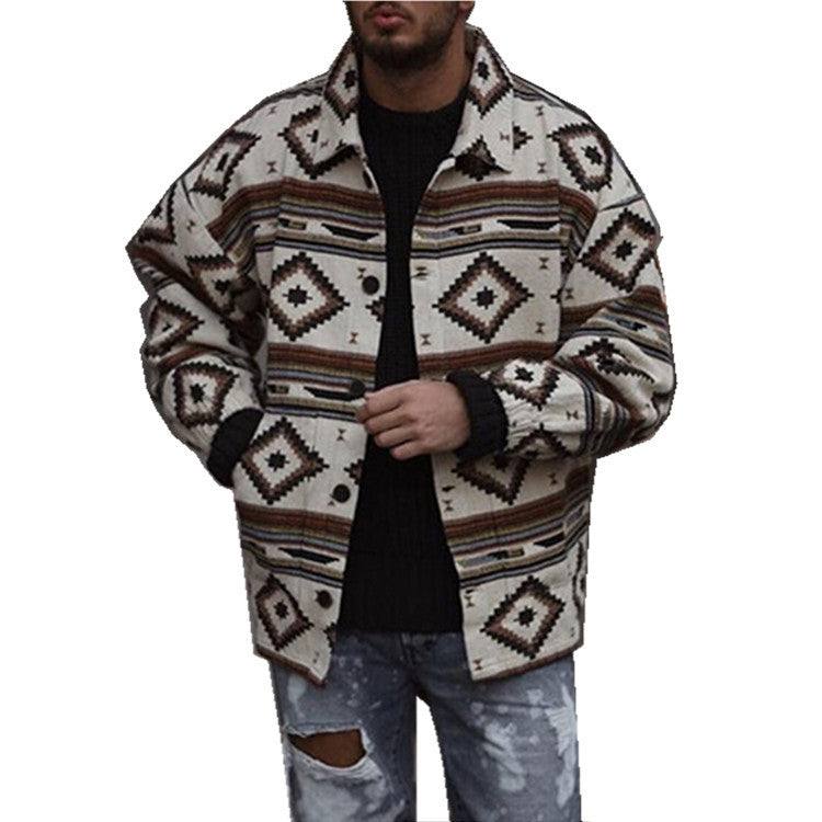Youth Lapel Fashion Printed Jacket Jacket Men Product information Style: European and American Collar type: Lapel Edition type: Slim type Placket: Single-breasted Main fabric composition: Polyester fiber (polyester) Main fabric ingredient content: 80 (%)