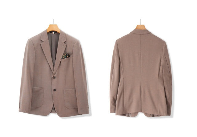 Apo Men Suit Coat Men S New Korean Fashion Slim Fit Men S Single Breasted Leisure Business Coat Product information Edition type: Slim type Collar type: suit collar Placket: Two buttons in a single row Style: Urban pattern: plain Fabric name: chemical fib