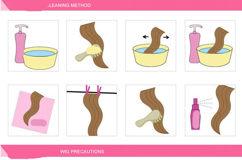 European And American Wigs, Mid-point Black And Brown Short Curly Hair Product Information: Brand Type: Domestic Brand Style:Exotic Applicable people: Ladies Treatment process: Mechanism Whether it can be dyed or hot: Do not dye it Hair material: High tem