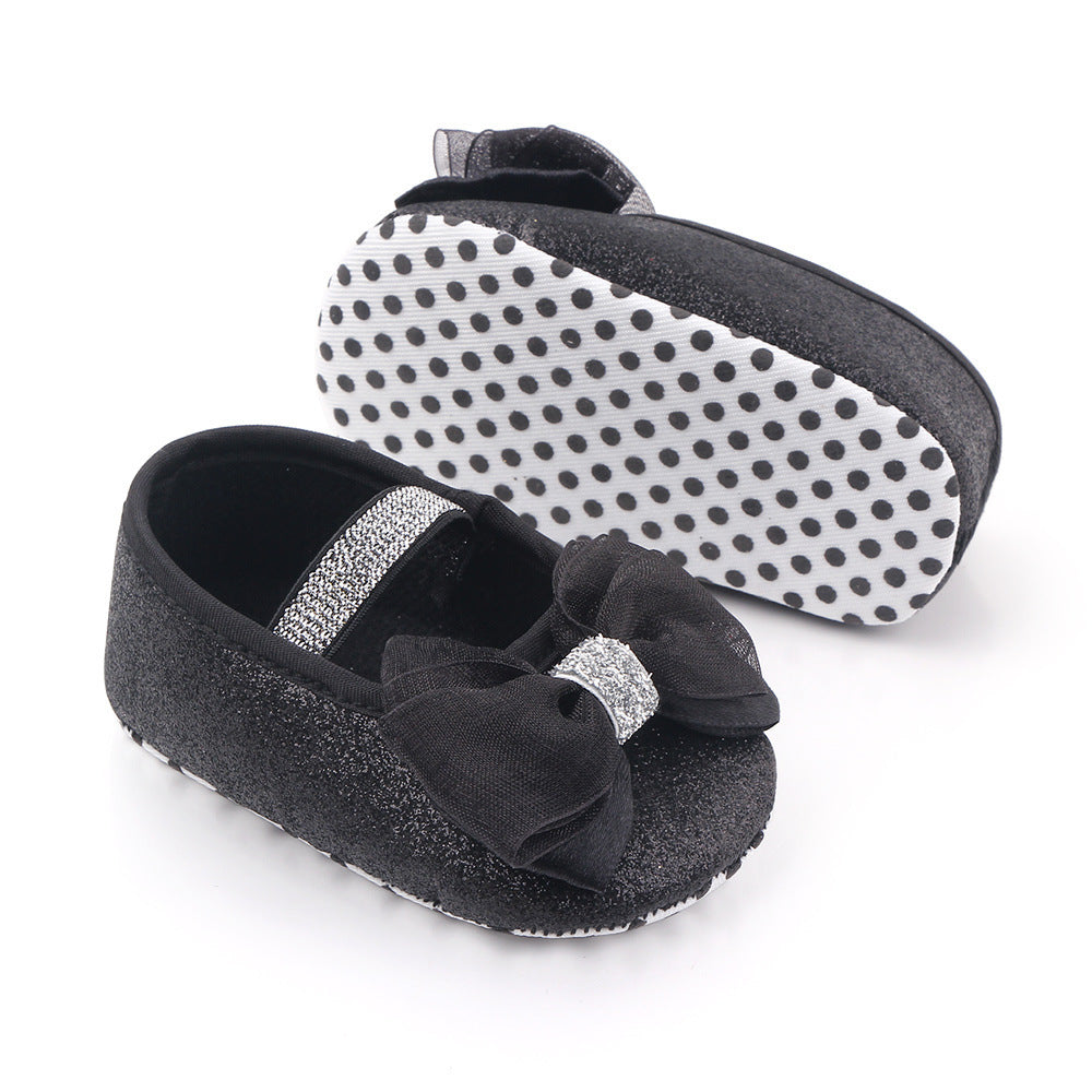 Newborn Princess Shoes Baby Shoes Soft Soled Baby Shoes Bow Princess Shoes Single Shoes Product information: Upper material : Artificial Pu Applicable gender : Both male and female Suitable for season : Spring, autumn function : Breathable, non slip, wear