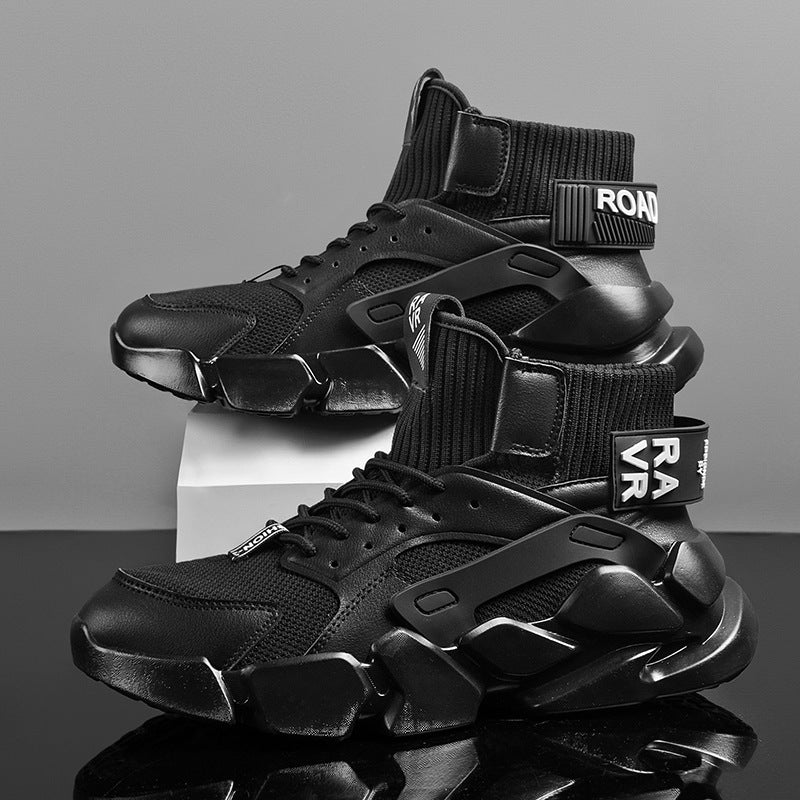 Large Size High Top Basketball Shoes Men Korean Version Of The Trend Product information: Product category: sports casual shoes Applicable age: youth (18-40 years old) Style: Sports Suitable seasons: summer, winter, spring, autumn Applicable gender: male
