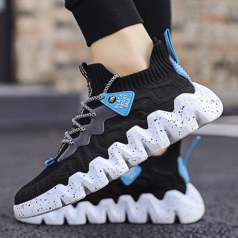 New Style Mesh Men'S Shoes, Sports Casual Shoes, Flying Woven Tide Shoes, Breathable Mesh Shoes Product Information: Product category: sports casual shoes style: Casual Function: Breathable pattern: plain Upper Material: Mesh Sole Material: Rubber Wearing