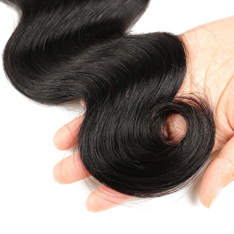 Reality Wig European and American Wig Hair Weave Product Information: Style exotic Treatment process mechanism Wig length: medium and long hair Can it be dyed and ironed: It can be dyed Hair material: real hair Applicable skin color: any skin color Applic