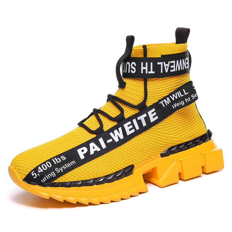Men's Shoes, Large Size Flying Knitting Shoes, Breathable Socks Shoes Product information Style: casual trend Function: breathable, light, deodorant, non-slip, wear-resistant, sweat-absorbent, shock absorption Applicable gender: male pattern: plain Upper