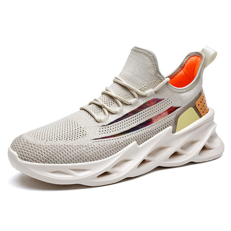Sports Shoes Men's Breathable Fly Woven Mesh Shoes Fashion Trendy Shoes Soft Bottom Non-sli Product information: Brand: Shengmi off Suitable season: summer, spring Applicable gender: male Pattern: plain Upper material: mesh Size Information: Sizes: 39, 40