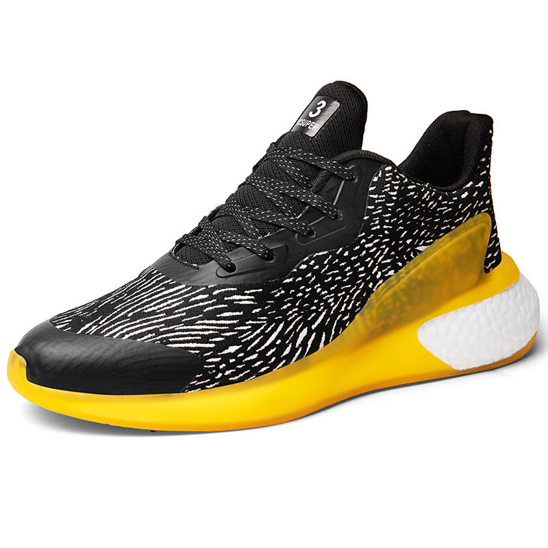 Breathable Air Mesh Running Shoes For Men Sneakers Cushioning Overview: Unique design, stylish and beautiful. Good material, comfortable feet. A variety of colors, any choice. Specification: Popular elements: Totem Heel shape: Flat heel Opening depth: Mid