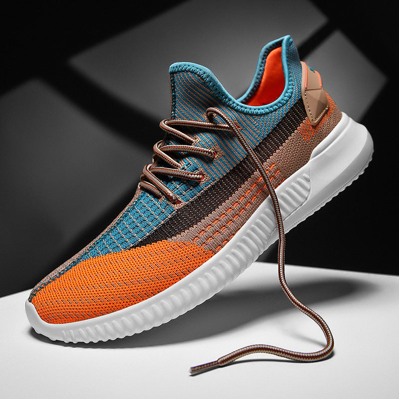 New Style Shoes Breathable Flying Woven Men's Shoes Sports Mesh Shoes Product Information: Applicable age: adult Function: Breathable Applicable gender: male Pattern: plain Upper material: mesh Sole Material: Rubber Heel shape: flat heel Toe shape: round