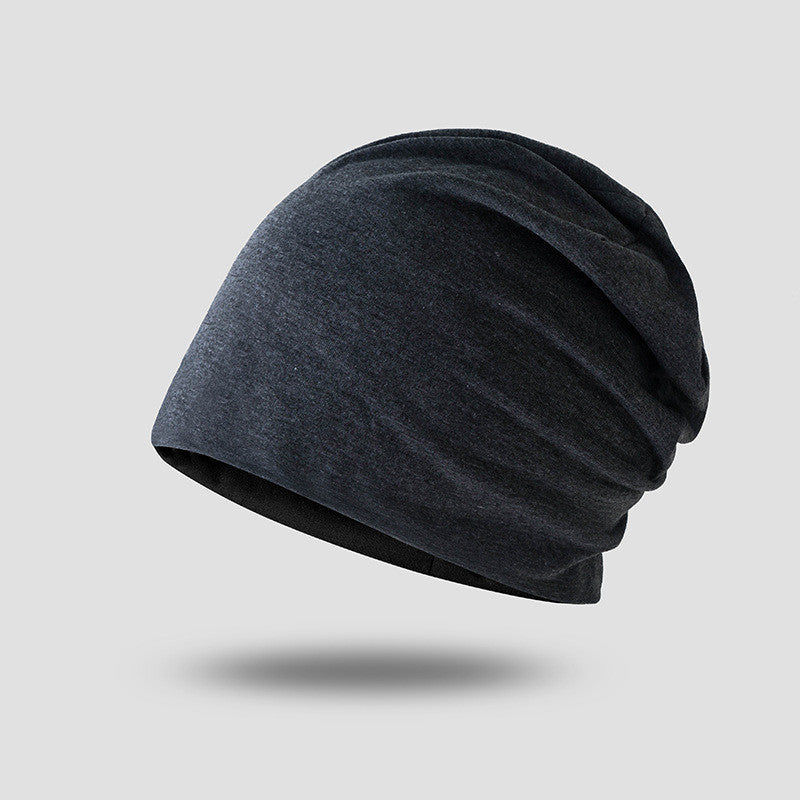 Hat Baotou Cap Men's Winter Thin Trend Hip-hop Product information: Product Category: Knitted Hat Applicable gender: neutral/male and female Material: cotton Style: Korean Top style: dome Hat style: no eaves Color: black, navy blue, light gray, wine red,