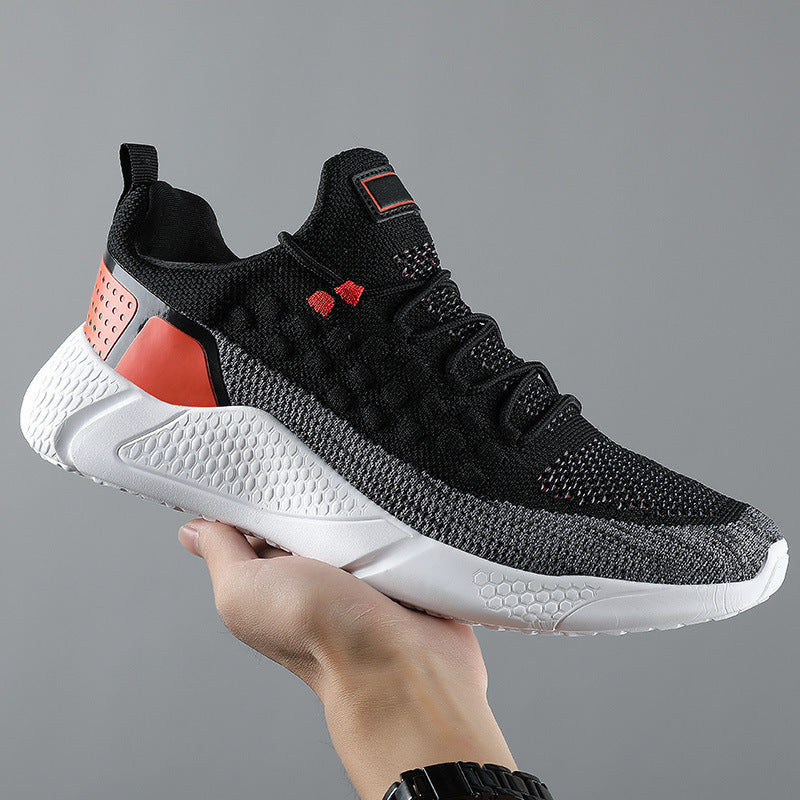 Sports Shoes Men's Casual Shoes Summer Men's Shoes Student Running Shoes Product Details Upper material: flying weave Sole Material: Rubber Wearing style: front tie Popular elements: simplicity Upper height: low Toe shape: round toe Heel height: low heel