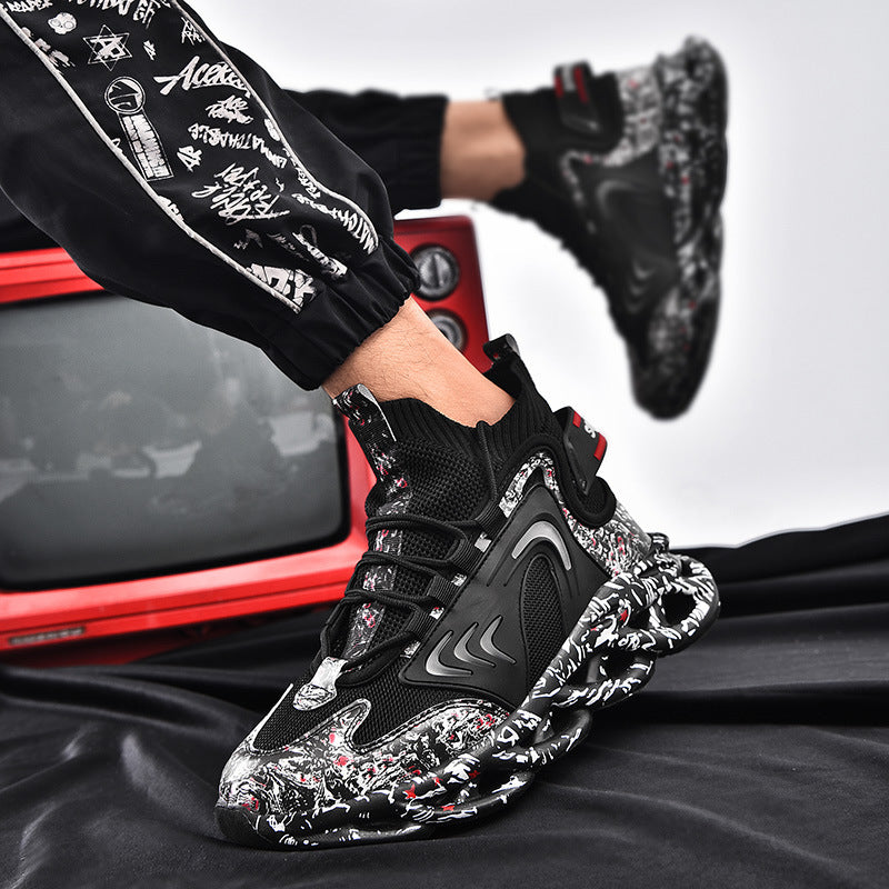 Men's Shoes Summer New Breathable Flying Woven All-match Product Information: For the season: Summer Applicable gender: male pattern: plain Upper material: mesh Sole Material: Rubber Size Information : Sneakers*1 Men's Shoes Summer New Breathable Flying W