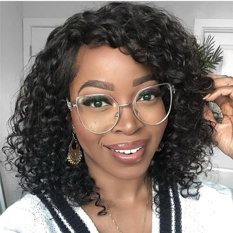 Synthetic Lace Front Wig Africa Small Curly Wig Women's Medium And Long Curly Hair Braided Wigs Overview: Fashion Design! 100% Brand New, High Quality! Specifications: Model: Small roll of winding tube Applicable people: general Treatment process: mechani
