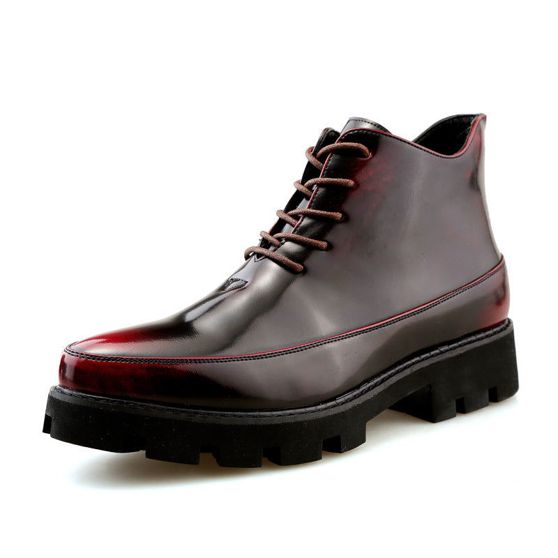 Casual platform shoes leather shoes business Sole Material: Rubber Applicable gender: Unisex / Men and women Toe shape: pointed Upper height: low Function: breathable Casual platform shoes leather shoes business Sole Material: Rubber Applicable gender: Un