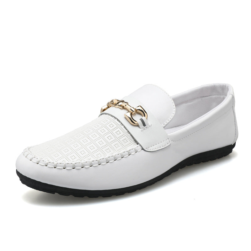 Fashion Individual Casual Shoes For Men Product information: Pattern: solid color Color: white, yellow, black Heel shape: flat heel Size: 39, 40, 41, 42, 43, 44, 45 Shoe Upper material: synthetic leather Applicable Gender: Male Packing list: Men's shoes *