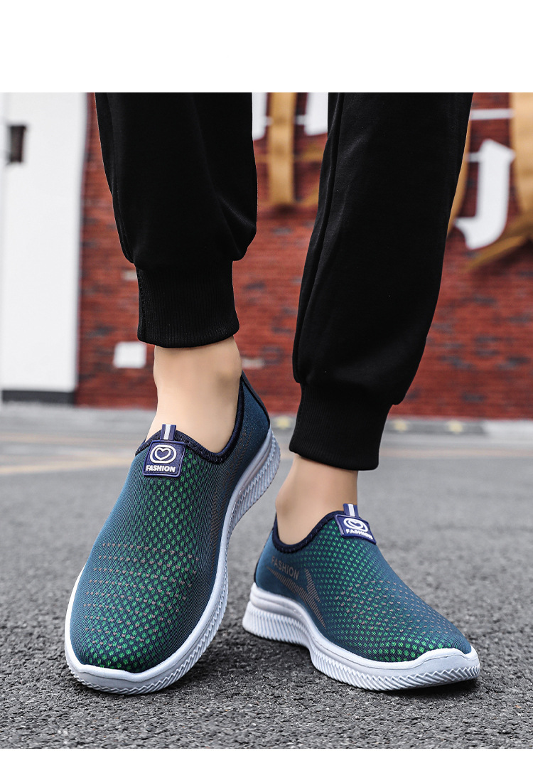 Men's Shoes Summer Breathable Hiking Product information: Applicable sports: Universal Lining material: comfortable lining Color: K6033 blue green, K6033 Black Green Upper height: low top Size: 39,40,41,42,43,44 Sole craft: injection moulded shoes Cutting