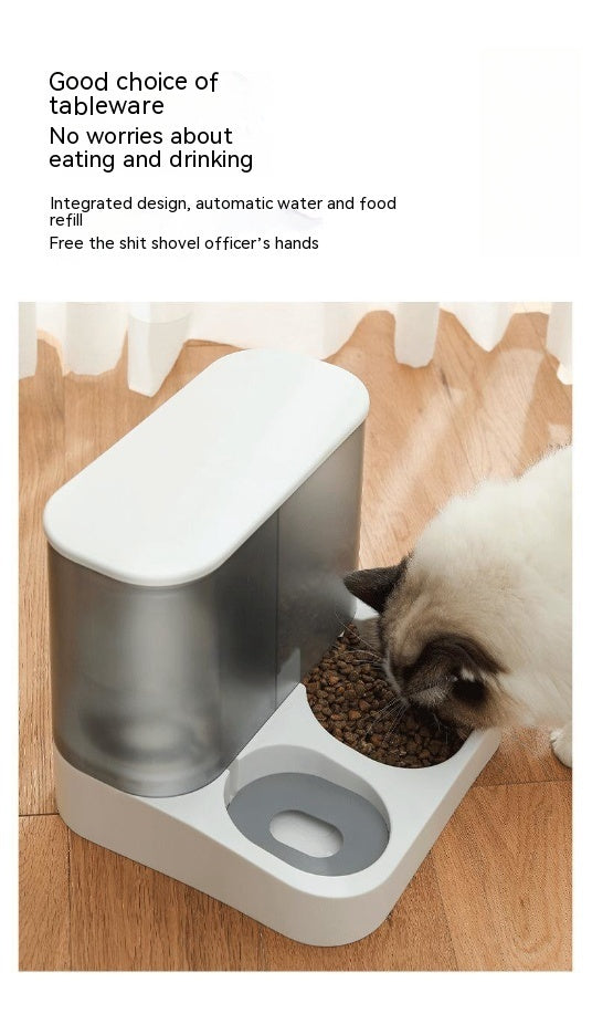 Pet Visual Automatic Pet Feeder Product information: Specifications: gray, pink, blue Material: complete set of automatic feeding tableware Applicable object: Cat Import or not: no Category: Pet tableware Packing list: Pet Bowl*1 Product Image: Pet Visual