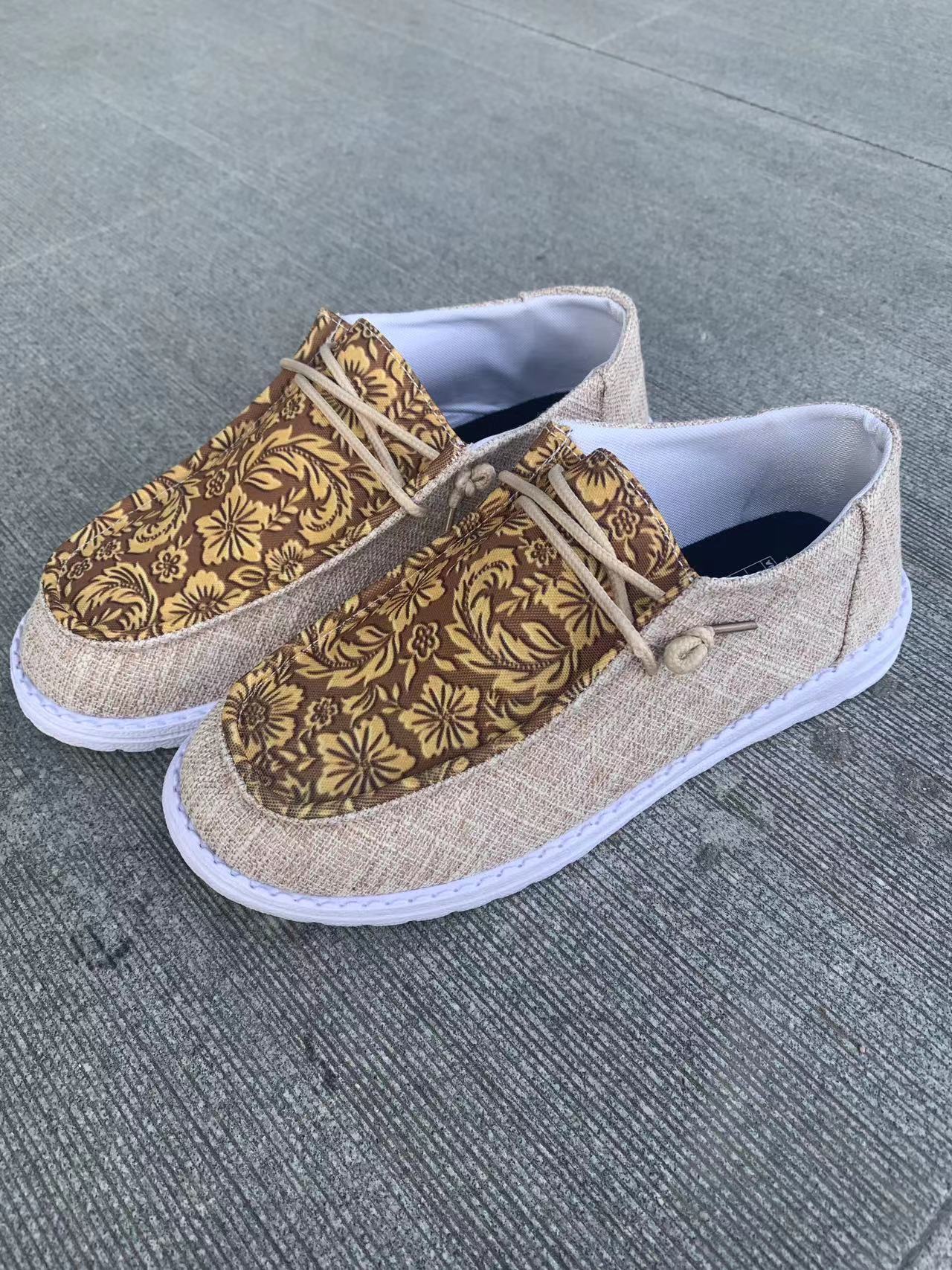 Low Top Canvas Women's Shoes Comfortable Flat Fashion Casual Product information: Pattern: Letters Lining material: cloth Color: light gray, yellow Heel height: flat heel Heel shape: flat heel Size: 36,37,38,39,40,41,42,43 Cutting depth: shallow mouth (le