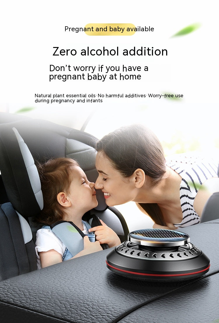 Solar Seat Auto Perfume Remove Odor Product information: Function: decoration, refreshing, aromatic, odor removal, formaldehyde removal Product material: aluminum alloy Speed: 3600 rpm Product size: 80 × 33.5mm Packing list: Essential Oil * 1+Beech Fragra