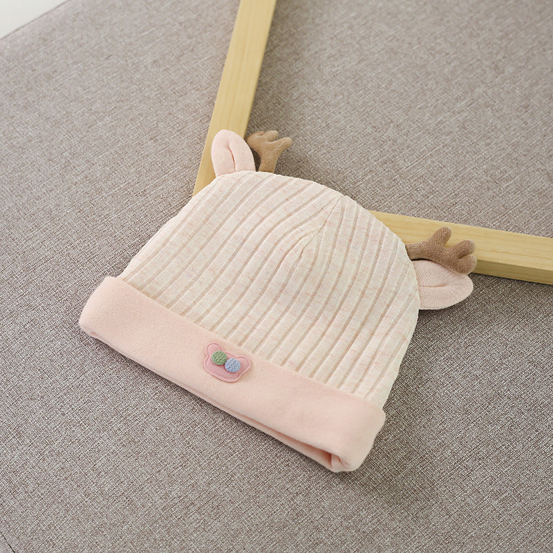 Newborn baby hat Technical specifications: Style: Casual Material: Cotton Gender: Unisex Pattern Type: Solid Color: Multi-Color Age Range: 0-6M Strap Type: Elastic Cap Circumference: 36-46cm / 14.17-18.11 " Characteristic: Material: Cotton, soft hat, dura