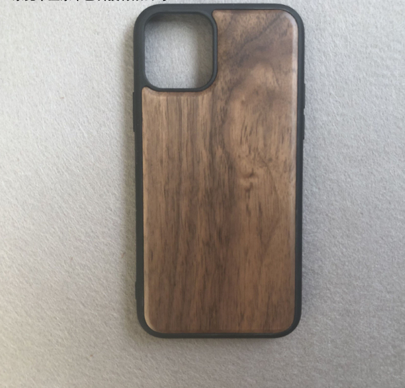 Compatible With Mobile Phone Case Wooden Phone Case Note: Non-Apple branded products,Compatible with iPhone models Apple's latest mobile phone case for iPhone11 Style: protective case Material: TPU+PC+Walnut + deep carbon bamboo Style: simple Popular elem