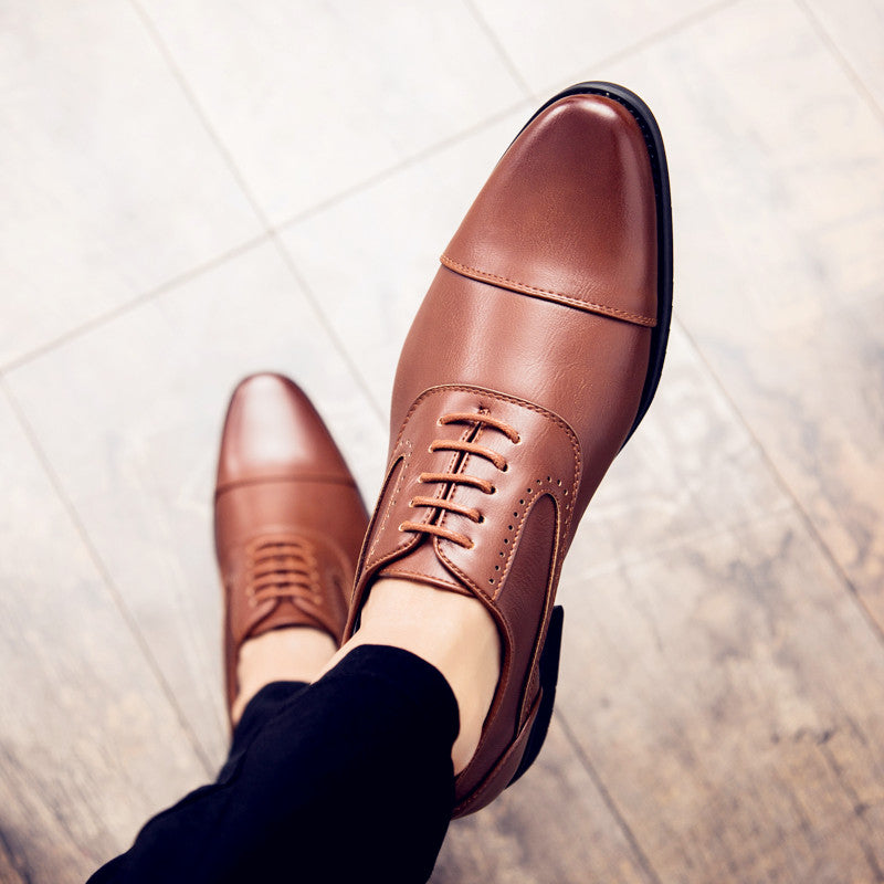 Business dress shoes 1 Use comfortable and soft leather. 2 Smooth and firm stitching. 3 Non-slip and wear-resistant sole, walk steadily. 4 Breathable and soft inside. Business dress shoes 1 Use comfortable and soft leather. 2 Smooth and firm stitching. 3