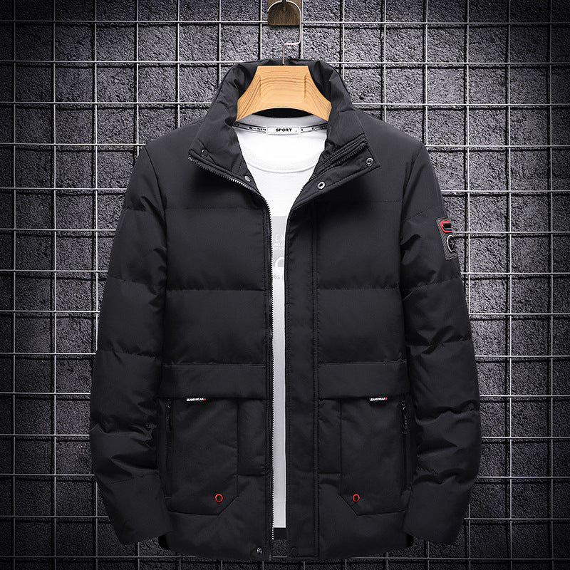 Handsome winter down padded jacket Main fabric composition :cotton 1. Asian sizes are 1 to 2 sizes smaller than European and American people. Choose the larger size if your size between two sizes. Please allow 2-3cm differences due to manual measurement.