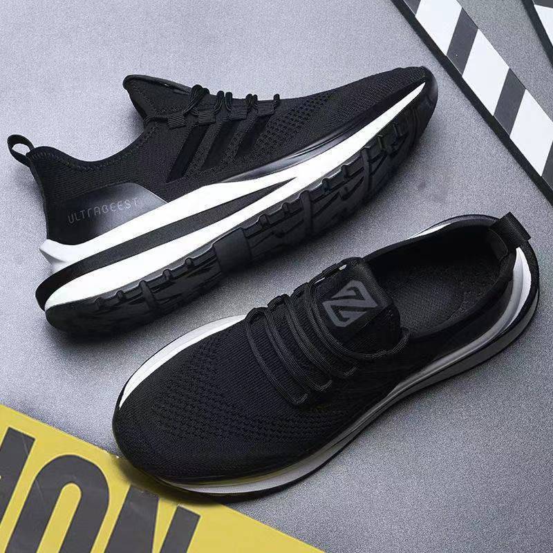 Trend Wild Casual Running Soft Bottom Breathable Lightweight Vibration Shoes Men Overview: Unique design, stylish and beautiful. Good material, comfortable feet. A variety of colors, any choice. Specification: Wearing style: tie Function: breathable, ligh