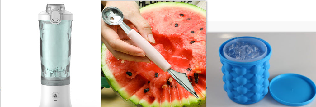 Portable Blender Juicer Personal Size Blender For Shakes And Smoothies With 6 Blade Mini Blender Kitchen Gadgets Overview: 【Upgraded Unique 6-Blade Design】 Our blender is equipped with 6 sharp 304 stainless steel blades, which can easily crush ice, frozen