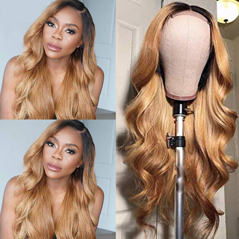 European and American Women's Wigs With Long Curls Product Information: Applicable People: Ladies Processing Technology: Mechanism Whether it can be Dyed Hot: not Hot Dyed Hair Material: High Temperature Wire Applicable Skin Tone: any Skin Tone Applicable