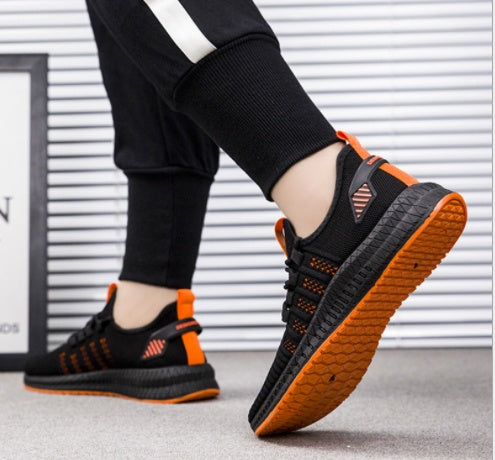 Flying woven autumn men's shoes SIZE 39 40 41 42 42 44 Suitable for long (mm) 24.5 25 25.5 26 26.5 27 1. Asian sizes are 1 to 2 sizes smaller than European and American people. Choose the larger size if your size between two sizes. Please allow 2-3cm diff