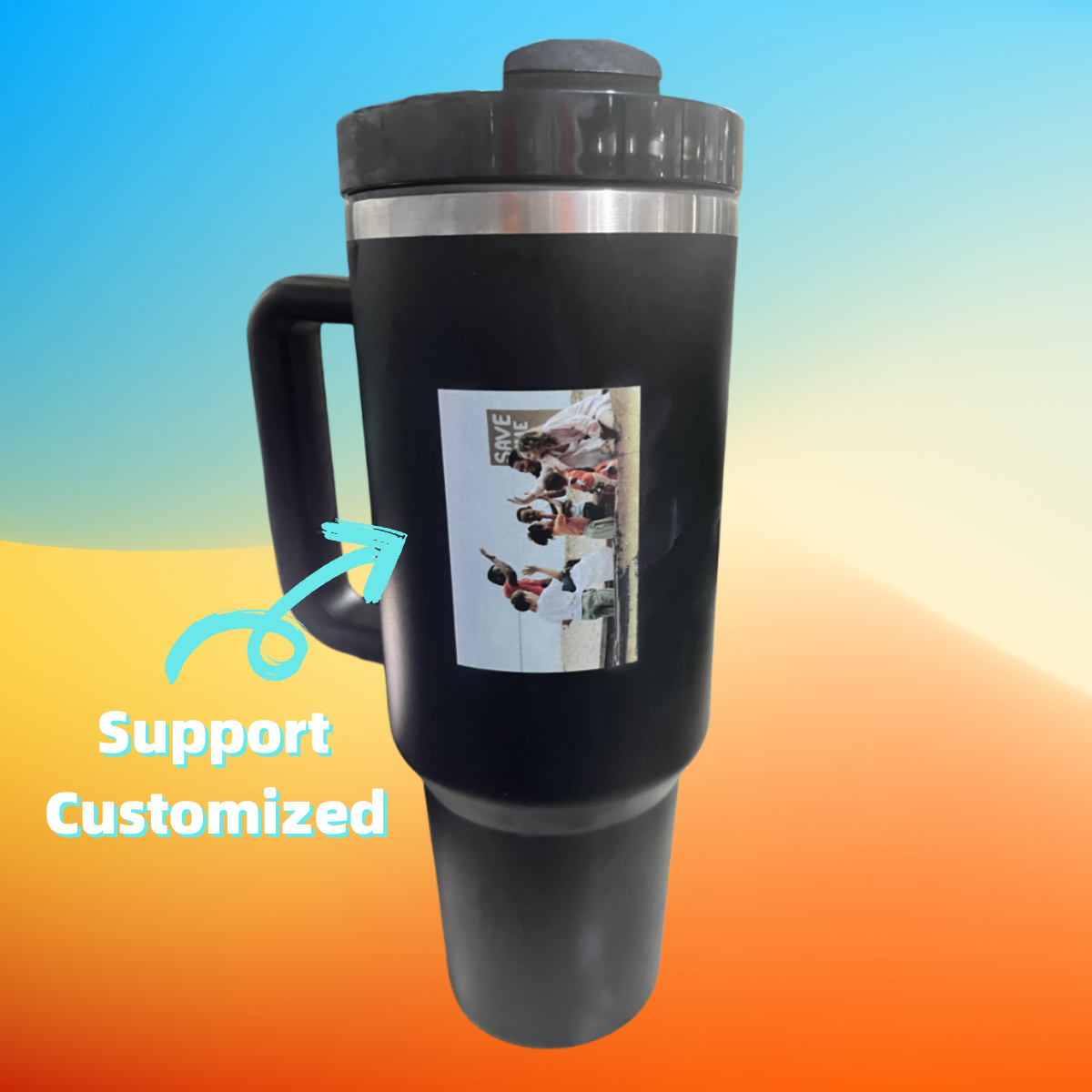 Personalized DIY Straw Coffee Insulation Cup With Handle Portable Car Stainless Steel Water Bottle Large Capacity Travel BPA Free Thermal Mug Overview: PERFECT FOR COLD DRINKS: Insulated mug using stainless steel provides an excellent keep-cold effect and