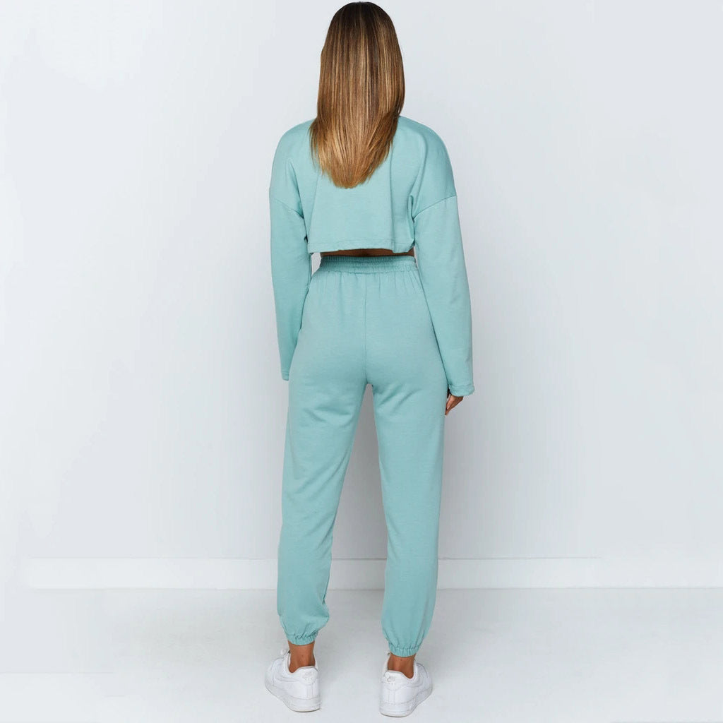 Sports and leisure suits Style: sports pattern: plain Style: pants suit Top style: fleece sweater Top sleeve length: long sleeve Pants style: straight pants Length: trousers Popular elements: drawstring Fabric name: Cotton blended 1. Asian sizes are 1 to
