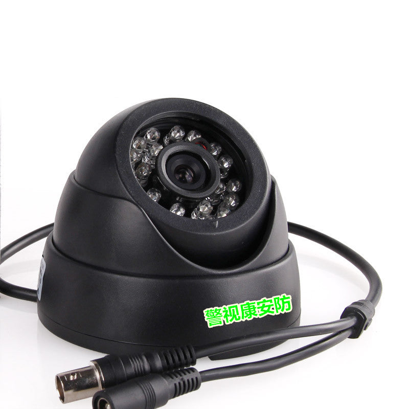 High definition 480 line surveillance camera, infrared camera, indoor monitoring probe, conch monitoring hemisphere Type: ordinary camera Style: Dome camera Image sensor: color Horizontal resolution: 480 (TVL) Minimum illumination: 0.001 (Lux) Resolution: