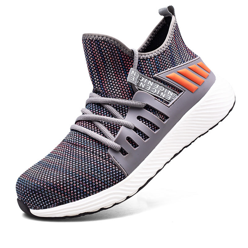 Anti Smash And Stab Breathable Anti Slip Safety Shoes Product information: Color: g-32 color, g-32 grey Function: anti smashing and anti piercing Material: woven upper, EVA sole Upper style: low top Scope of application: factory, construction site, mine,