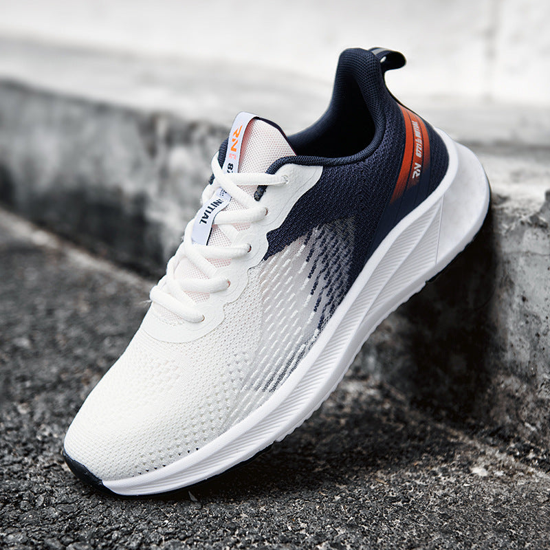 New Men's Flying Woven Breathable Sports Fashion Casual Shoes Overview: Unique design, stylish and beautiful. Good material, comfortable feet. A variety of colors, any choice. Specification: Product category: Sports casual shoes Function: breathable, bala