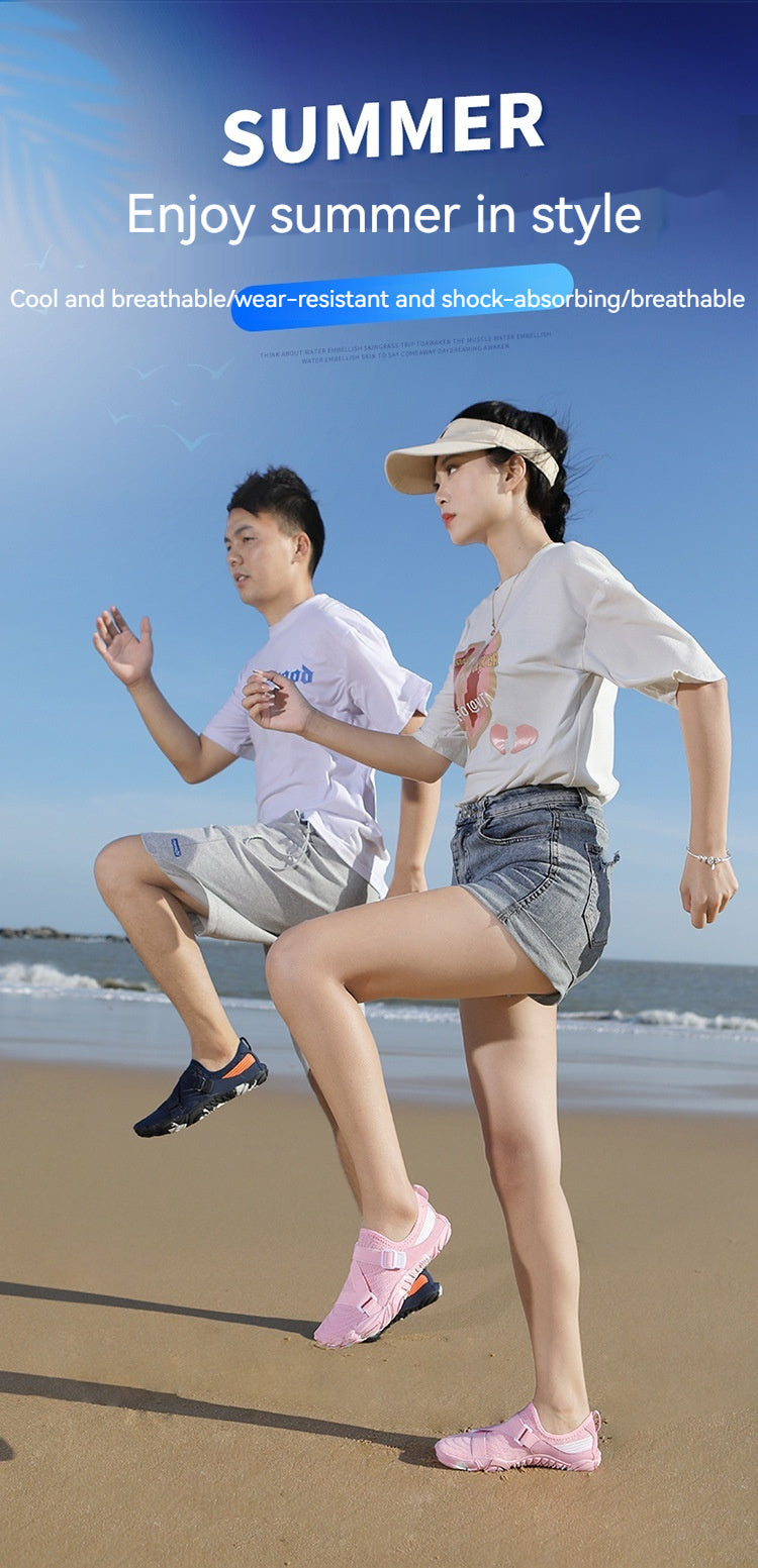 Outdoor Couple Five Finger Swimming Shoes Low-top Breathable Fitness Beach Product information: Suitable Location: Floor, wild, snow Lining material: elastic fabric Applicable sports: upstream shoes Color: 1008 Black, 1008 dark blue, 1008 pink, 1008 White