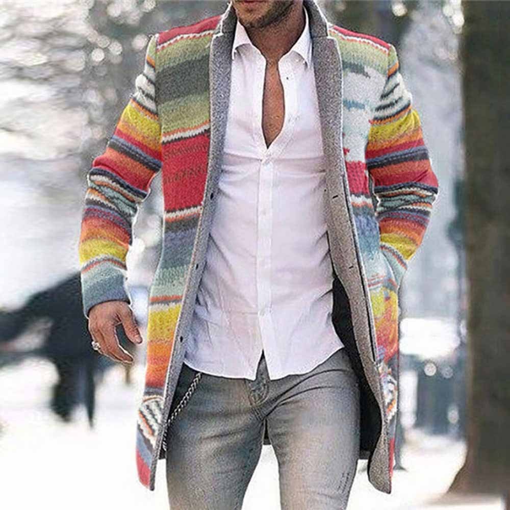 Mid-length Cardigan Casual Trench Coat Men Fabric name: chemical fiber blended Main fabric composition: polyester fiber (polyester) Lining composition: polyester fiber (polyester) 1. Asian Sizes Are 1 To 2 Sizes Smaller Than European And American People.