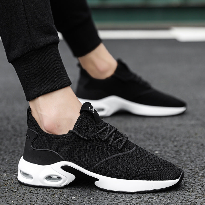 Summer New Korean Version Of Flying Woven Breathable Casual Shoes Product information: Product category: Sports casual shoes Style: Korean Function: breathable, lightweight Applicable gender: male Pattern: plain Upper material: fly woven Sole Material: Ru