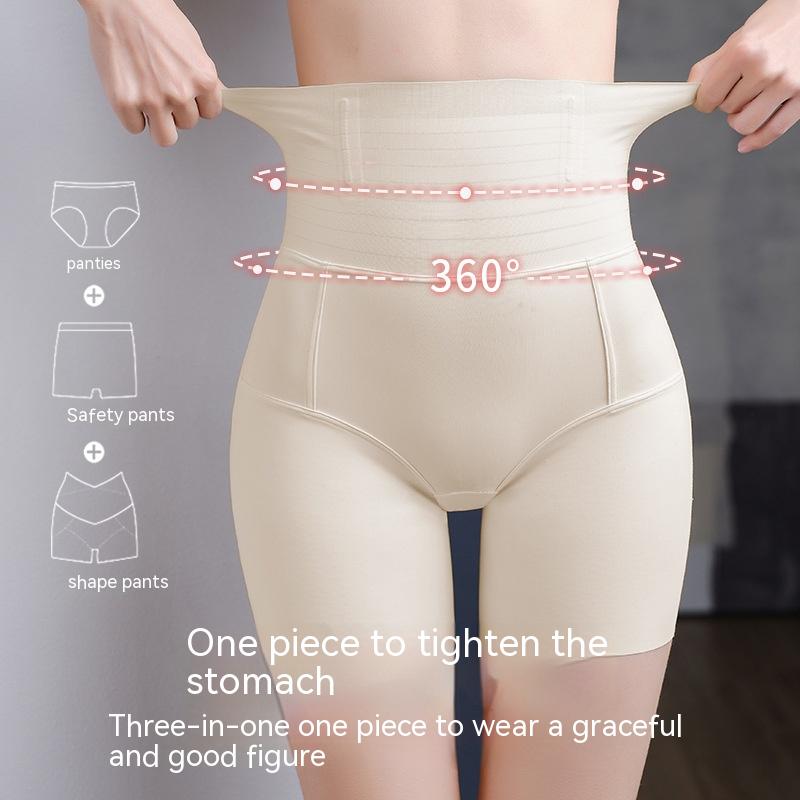 New High Waisted Tuck Pants Postpartum Waist Trimming Hip Lifting Base Shaping Pants Women Product information: Thickness: thin Fabric name: Nylon Color: Black, skin color Size: M,L,XL,XXL Function: seamless, hip lifting, abdominal contraction Suitable se