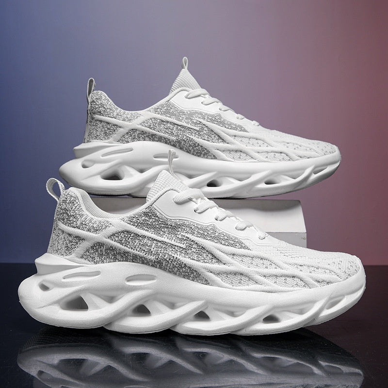 Men's Casual Mesh Breathable Sports Shoes Product information: Pattern: solid color Applicable sports: Universal Lining material: Mesh Color: MY-A888 black and blue, MY-A888 black and gray, MY-A888 White Upper height: low top Heel height: flat heel Heel s