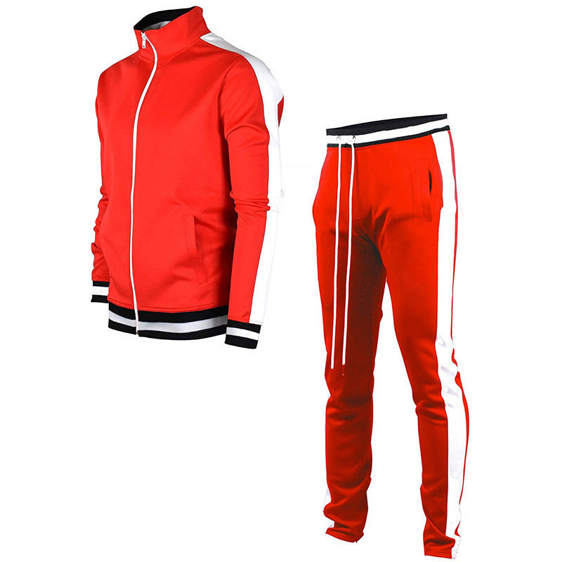 New Sports Sweater Suit Men Product Information: Length: trousers Top style: coat Fabric name: Cotton blended Main fabric composition: cotton The content of the main fabric ingredient: 60 (%) Color: 1,2,3,4,5,6,7 Size Information: Size: M,L,XL,XXL,XXXL,XX