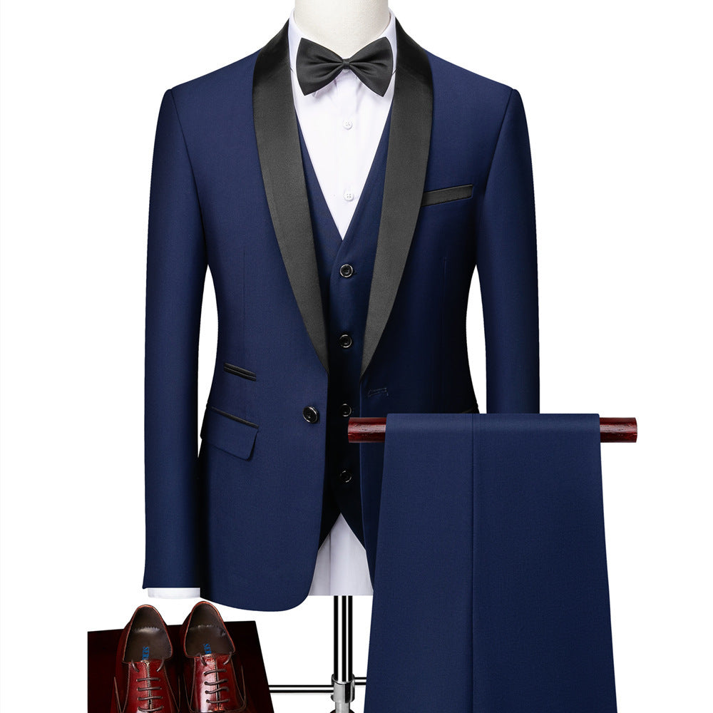 Business Casual Suits Men's Wedding Groom Dresses Pavilion Slim Fit Product information: Material: Cotton blend Style: Business Colour: Red, black, wine red, dark blue, grey Size Information: Size: S/M/L/XL/XXL/3XL/4XL/5XL/6XL Size Lenght Bust Shoulder Sl