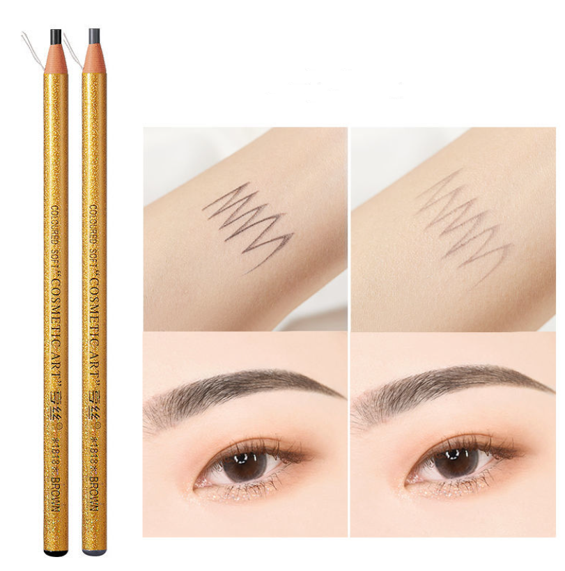Cable Eyebrow Pencil Waterproof And Sweat Resistant Product information: Function: easy to apply color, not easy to decolorize, not faint Product type: eyebrow pencil Available to pregnant women: available to pregnant women Color: black, light coffee, gra