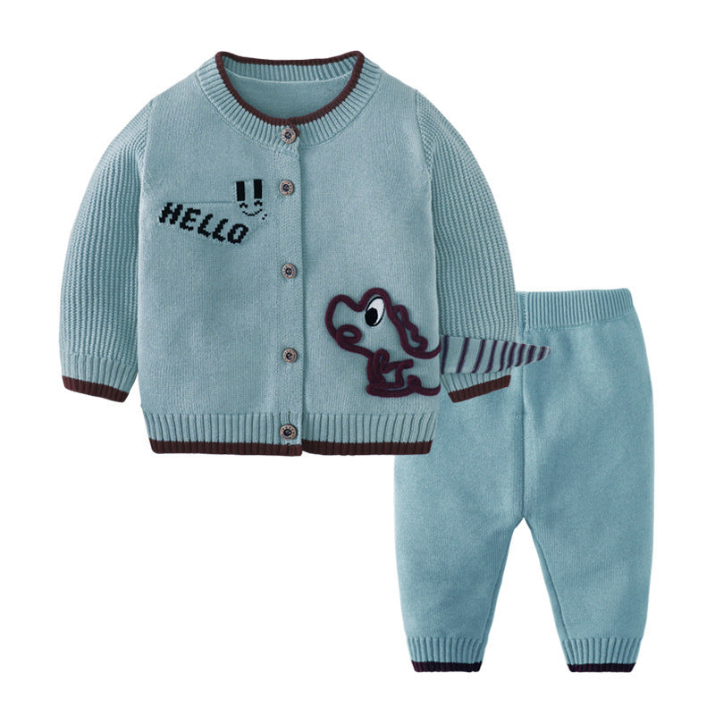 Children's Cardigan Suit Baby Outing Clothing @font-face{font-family:"Times New Roman";}@font-face{font-family:"宋体";}@font-face{font-family:"Calibri";}p.MsoNormal{mso-style-name:正文;mso-style-parent:"";margin:0pt;margin-bottom:.0001pt;mso-pagination:none;t
