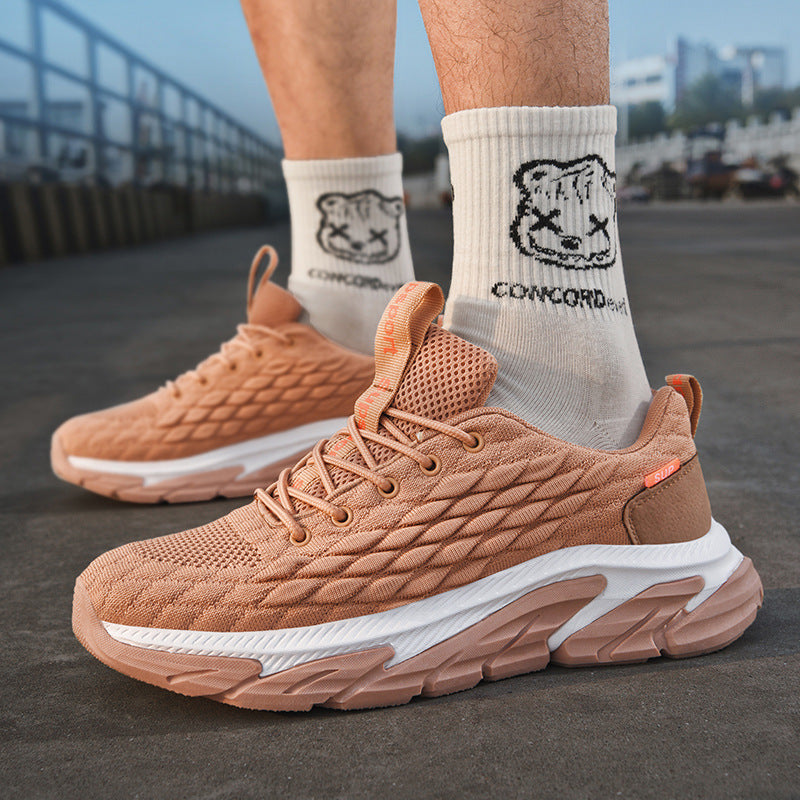 Men's Trendy Shoes Flame Fish Scale Boys Casual Shoes Net Red Coconut Sneakers Men Overview: Unique design, stylish and beautiful. Good material, comfortable feet. A variety of colors, any choice. Specification: Product category: sports casual shoes Appli