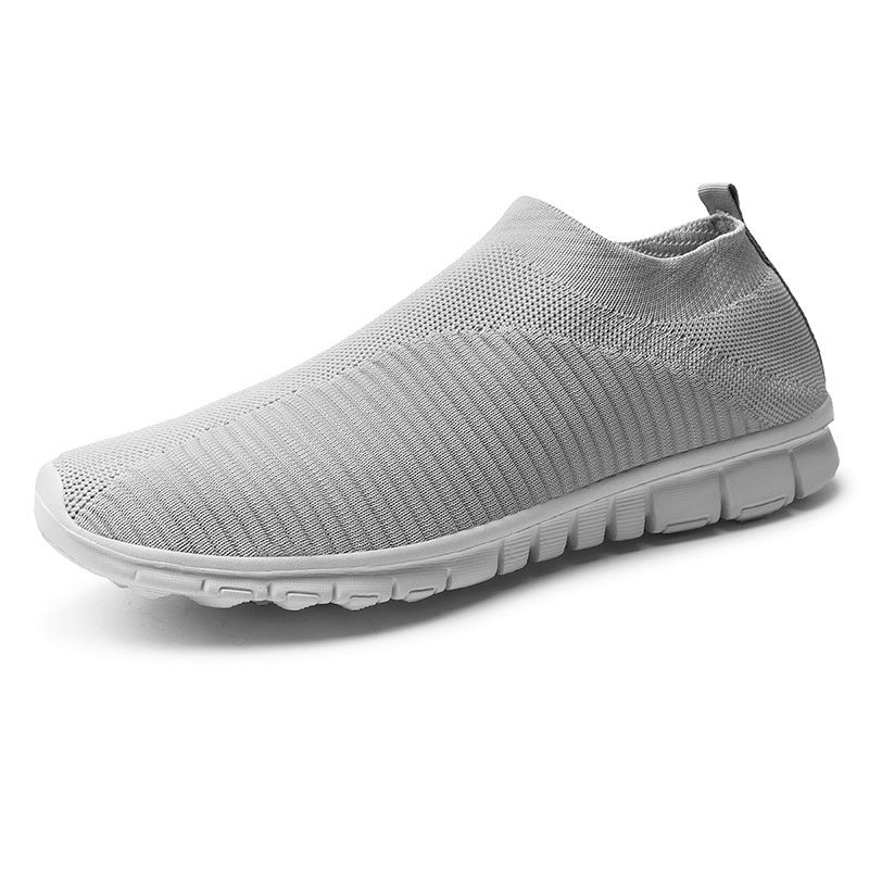Korean Version Net Surface Flying Woven Leisure Shoes Sports Shoes Product Information : Product category: Sports casual shoes Style: Casual Applicable gender: Neutral/male and female Upper material: Mesh Sole Material: Rubber Applicable sports: General S