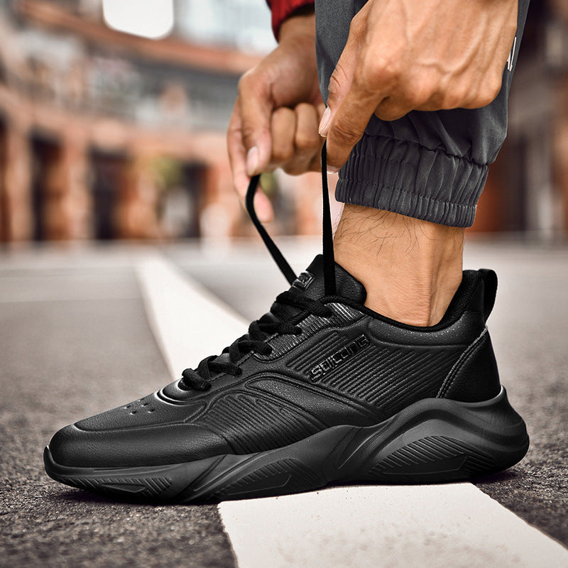 New Cross-Border Casual Sports Shoes Men Product information: Product category: Sports casual shoes Style: sports Function: Light and warm Applicable gender: Male pattern: Plain Upper material: Microfiber Sole material: MD Applicable sports: General Sole