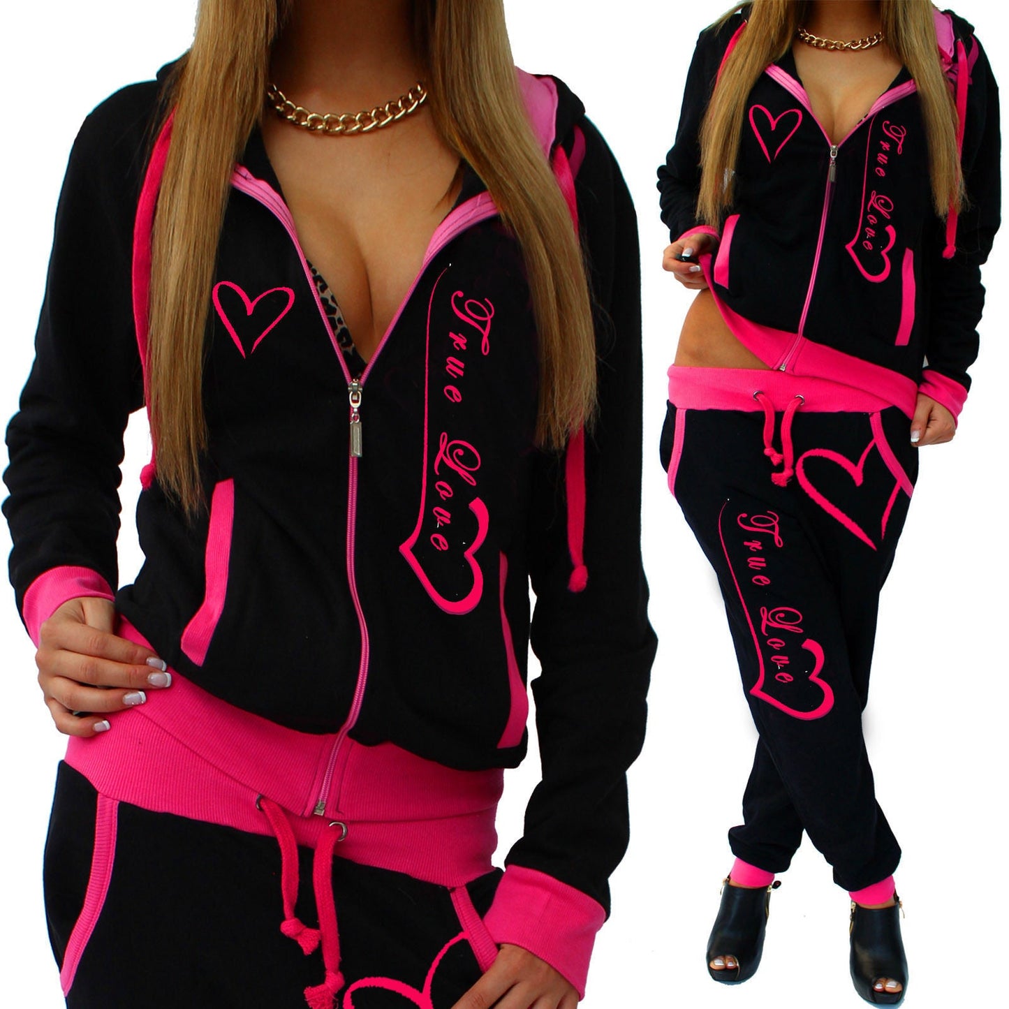 Printed Hooded Casual Tracksuit Indulge in comfort and style with our "U Know You Love Me" Two-Piece Hooded Casual Tracksuit. Crafted for those who appreciate both fashion and relaxation, this tracksuit is a perfect blend of coziness and chicness. Featuri