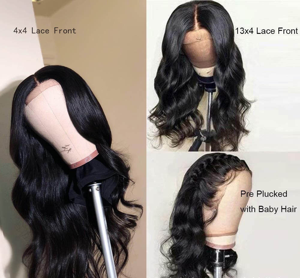 Body Wave Lace Front Wig For Black Women Product information: Applicable people: general Process: Mechanism Wig length: medium long hair Can it be dyed: can be dyed Hair material: real hair Applicable skin tone: any skin tone Applicable face shape: any fa